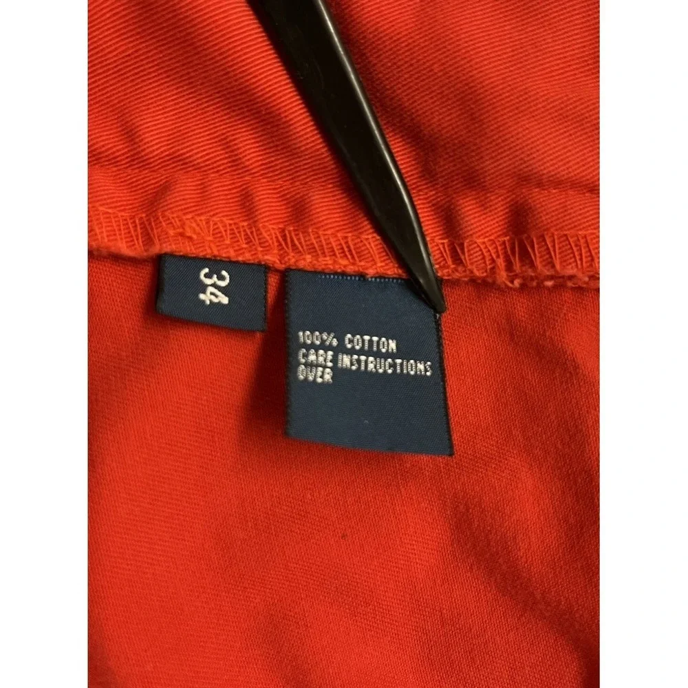 Polo Ralph Lauren Prospect Short Men 34 Red Chino Classic Flat Front 9'' Inseam